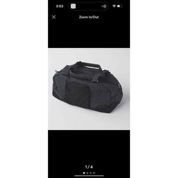 Lululemon city sweat duffle bag gray weekender gym bag 34L - Picture 3 of 11